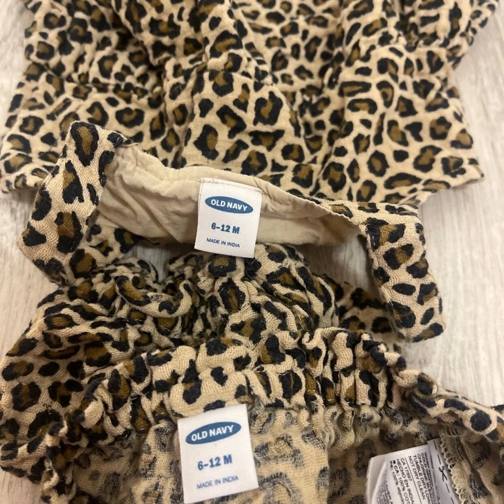 Leopard Old Navy 6-12 Month Baby Girl Outfit